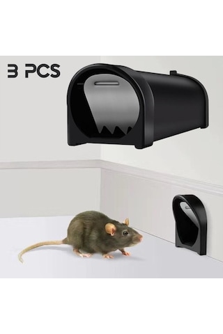 Createtech Homyl 3x İnsancıl Fare Kapanı - Öldürmeyen Fare Kafesi Kapanı