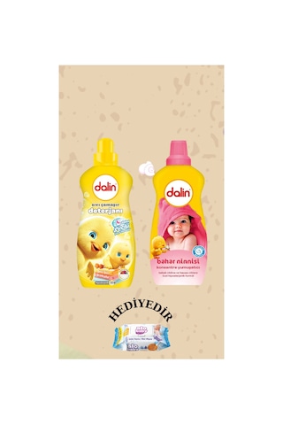 Çamaşır Deterjanı 1500 Ml Konsantre Yumuşatıcı 1200 Ml Bahar Ninnisi