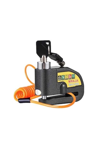 Prestigegoods 110db Alarmlı Disk Fren Kilidi - Motosiklet Hırsızlık Önleyici, Su Geçirmez, Titreşim Sensörlü