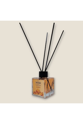 Amber Bambu Çubuklu Oda Kokusu 100 Ml Cam Şişe