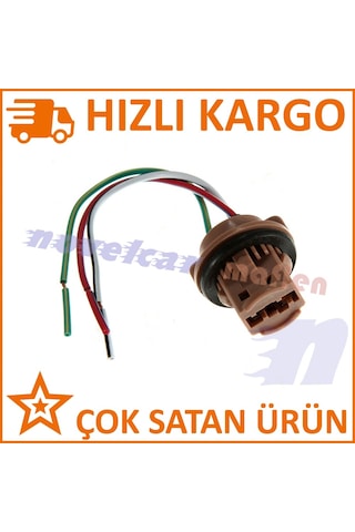 Maflen T20 Büyük Dipsiz Çift Duy 7443 Soket Ucu Kablolu Duy-s1865