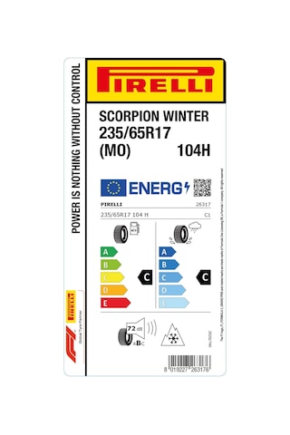 Pirelli 235/65 R17 104H Scorpion Winter Mo Kış Lastiği 2025