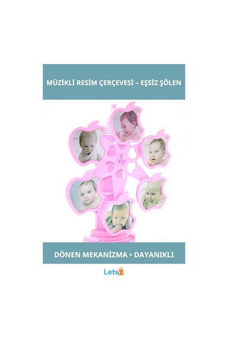 Dönen Müzikli Resim Çerçevesi Eşsiz Tasarım Dekoratif Hediye