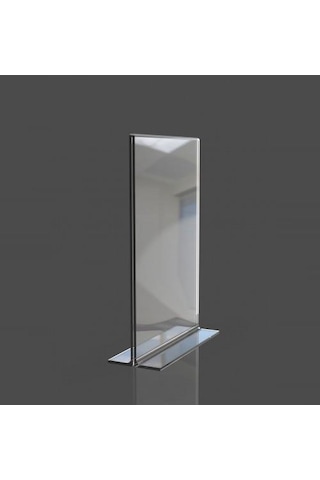 A4 T-tipi Dikey 21x30 Cm Masaüstü Şeffaf Pleksi Föylük Menü Broşür Etiket Fotoğraflık Albüm Stand Sehpa Fiyatlık