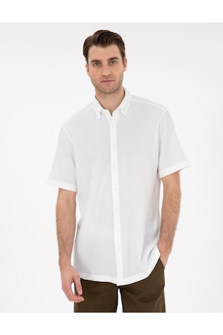 Pierre Cardin Erkek Beyaz Gömlek Kısa Kollu 50307091-vr013 Beyaz