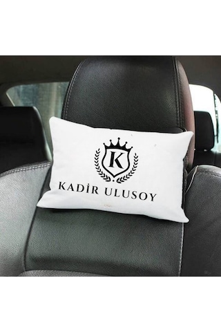 Kişiye Özel İsim Ve Harf Tasarımlı Araç Yastık Kılıfı Şık Ve Kişisel Otomobil Aksesuarı Çok Renkli