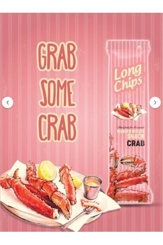 Long Chips Yengeç Aromalı Patates Cipsi 75 G 2 Adet