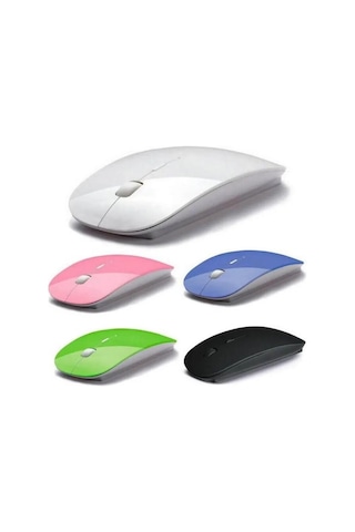 Ultra İnce Usb Bilgisayar Pc Dizüstü Masaüstü Kablosuz Mouse Beyaz Diğer