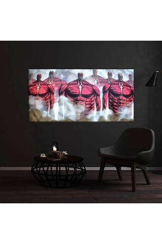 Attack On Titan Çoklu Kanvas Tablo