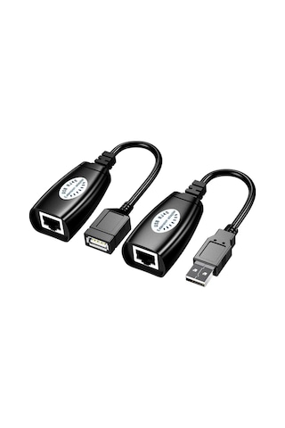 Usb Extrender, 50 Metre Rj45, Usb Uzatma Kablosu, Cat5 Cat6 Uyumlu,