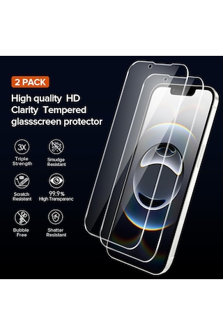 Apple Uyumlu iPhone 16e Şeffaf Kılıf + Cam Ekran Koruyucu Seti (1 CAM 1 KILIF)