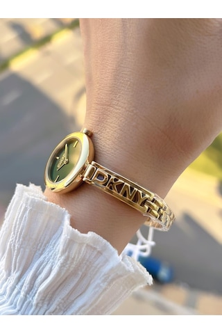 Dkny Çelik Kasa Ve Kordon 5 Atm Suya Dayanıklı 2 Yıl Garantili Kadın Kol Saati Dkny.0065.2 Sarı