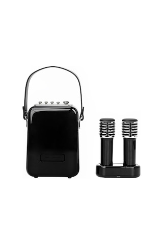 Divoom SongBird-HQ Çift Karaoke Mikrofonlu 6 Ses Efektli 50 W Taşınabilir Bluetooth Hoparlör