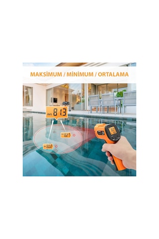 ThermoPro TP30 Endüstriyel Kızılötesi Katı-Sıvı Sıcaklık Ölçer - T08656