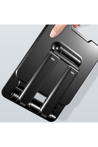 Cbtx T09 Cep Telefonu Standı Yükseklik Açısı Ayarlanabilir Kaymaz Telefon Tutucu Masa Tablet Standı, Boyut: S - Siyah