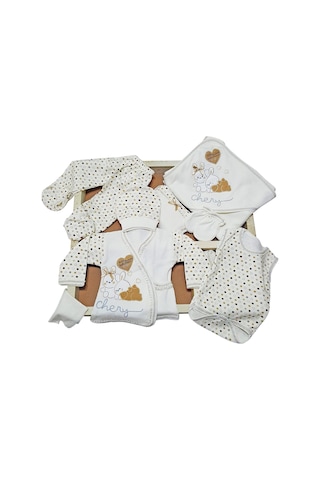 We Bombinoo Chery 11 Parça Hastane Çıkışı Zıbın Takımı Kahve Çok Renkli