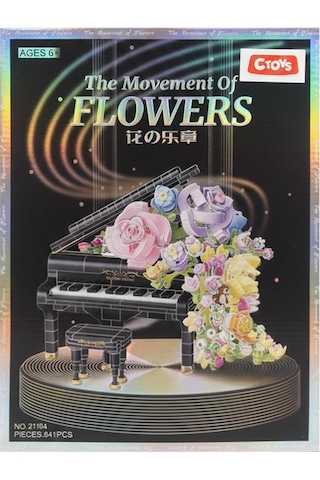 Ctoys The Movement Of Flowers Çiçekli Piyano Bloklar 21194