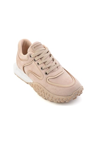 Bambi Bej Süet Kadın Sneaker K01313003272
