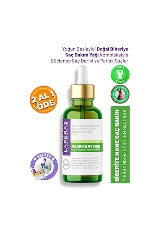 Laperas Hızlı Saç Uzamasını Destekleyen Doğal Biberiye Yağı Kompleksi 50 ML