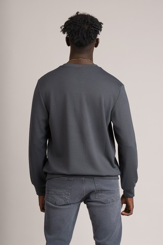 Fbi Slimfit Modal Kumaş Baharlık Sıfır Yaka Likralı Sweatshirt Antrasit