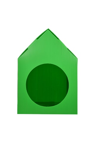 Temel Özel Üretim Plastik Kedi Evi Yeşil