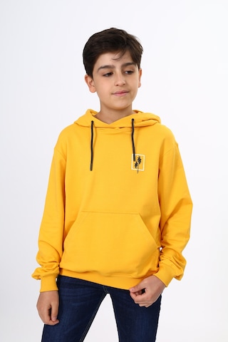 Toontoy Kids Toontoy Erkek Çocuk Baskılı Sweatshirt Hardal