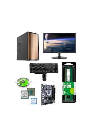 EFS EFSOFFICE0006-2 i3-6100 8 GB 256 GB SSD 20" Free Dos Masaüstü Bilgisayar