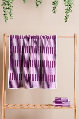 Piano %100 Pamuk Jakarlı Mutfak Ve El Havlusu 30x50 Cm Lila