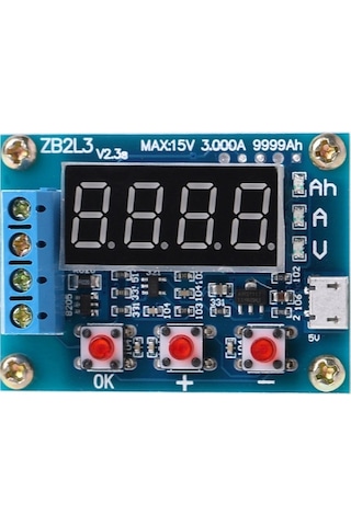 Butu Zb2l3 Pil Kapasitesi Test Cihazı 1.2-12 V 18650 Li-ion Lityum Kurşun Asit Pil Kapasitesi Ölçer