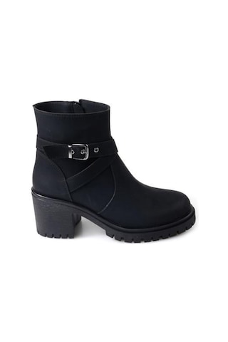 Papuçcity Ony 03048 Kadın 6 Cm Kalın Topuklu Bot 001