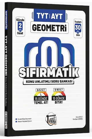 2027 Ders Platosu Tyt Ayt Geometri Sıfırmatik Konu Anlatımlı Soru Bankası