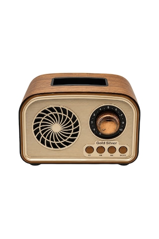 Gold Silver Gs-1385 Nostaljik Tasarım Bluetooth Kablosuz Hoparlör