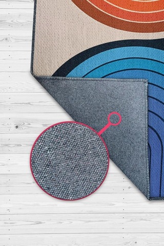 Homshtag Gecem Ve Gündüzüm Ying Yang Halı Renkli Oturma Odası Halısı Çok Renkli