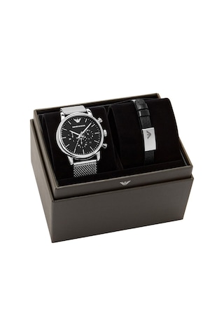 Emporio Armani AR80062SET Erkek Kol Saati ve Bileklik Seti
