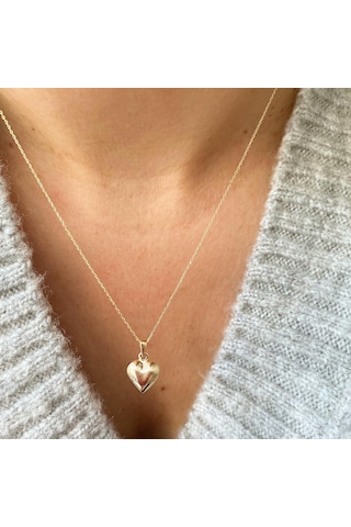 Simurg Jewellery 14 Ayar Altın Bayan Kalp Kolye