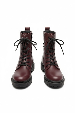 Laura Shoes Laura Kadın Hakiki Deri Postal Elya Bordo Bordo