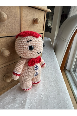Amigurumi Kurabiye Adam Gıngerbread Man 15 Cm