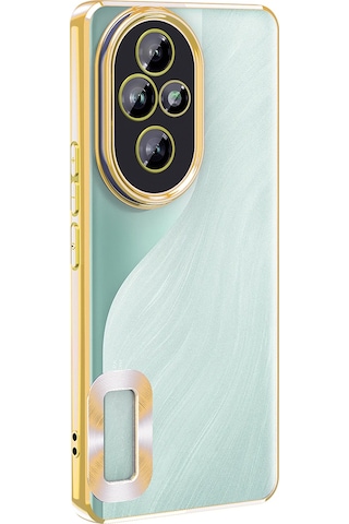Honor 200 Pro Uyumlu Kılıf Kamera Korumalı Logo Gösteren Zore Omega Kapak -115590 Mavi