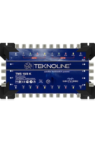 10x8 Kaskatlı Multiswitch Uydu Dağıtım Santrali Teknoline