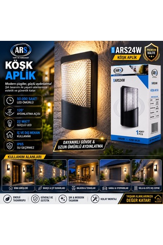 22w Ip66 Led Duvar Aplik - 50.000 Saat