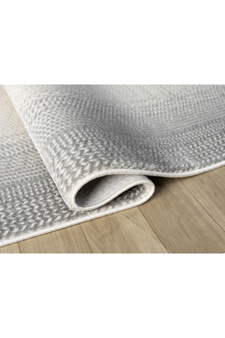 Mariesse Home Artes Serisi Bambu Dokulu Modern Sık Dokuma Makine Halısı Smart 12006 Gri