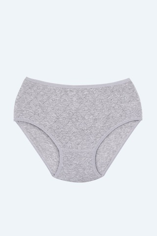 Mintev Gri Transferli Bayan Külot 103-3 12 Adet