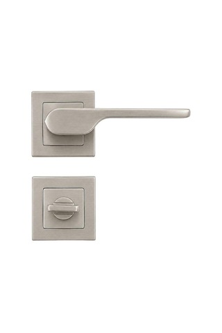 Sese Veroni Modeli Kare Rozetli Wc Kapı Kolu Nikel Saten 200-94r-02-53