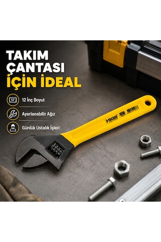 Sgs Kurbağacık Anahtar 12 İnç Ayarlı İngiliz Anahtarı
