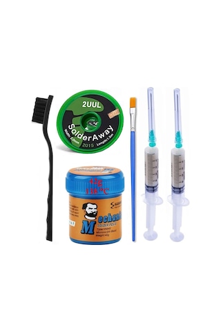 Mechanic Krem Lehim Solder Paste 42 Gr 138c Flux, 2uul 2015 Lehim Emme Temizleme Teli 2,0 Mm Lehim St14 Mechanic Krem Lehim Solder Paste 42 Gr 138c Flux, 2uul 2015 Lehim Emme Temizleme Teli 2,0 Mm Lehim St14
