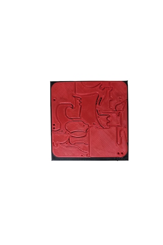 Montessori Kırmızı 3d Hayvan Figürlü Puzzle 18 Parça Zeka Oyunu