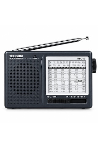 Tecsun R-9012 Pilli 12 Bant Dünya Radyosu Fm Mw Sw Kısa Dalga Analog Cep Radyosu Teleskopik Antenli
