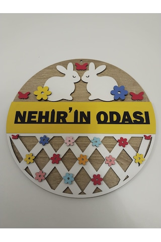 İsme Özel Çocuk Odası Kapı Süsü Kaliteli Ve Şık