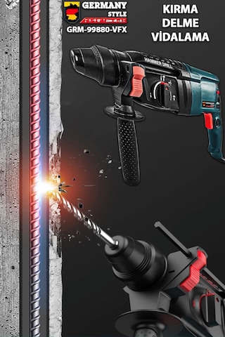 Germany Style Grm-99880vfx Kırıcı Delici 2-28mm E-power Çelik Şan