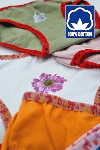 Uniquetrenders Kız Çocuk %100 Pamuklu 6'lı Külot Renklı